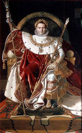Napoleon I Bonaparte Emperor of France 1806  	by Jean August Dominique Ingres 1780-1867 	Musee de lArmee Paris